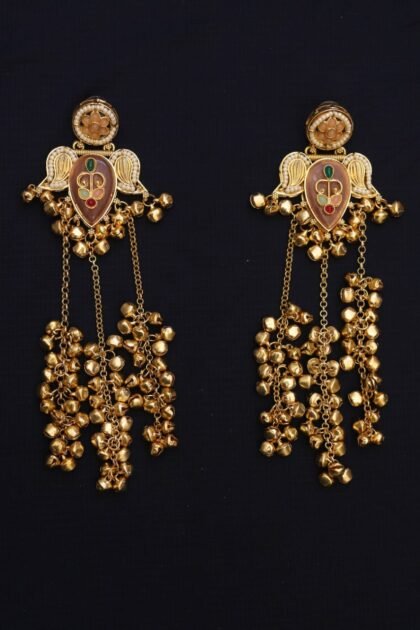 Meenakari Crest Kashmiri Dangles