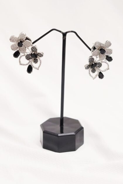 The Midnight Blossom Studs