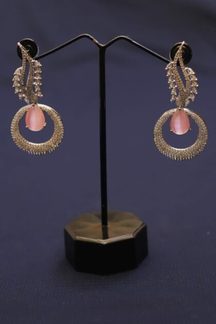 Morning Mist Rose Earrings