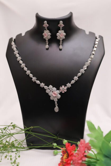 Pink Blossom Diamond Necklace