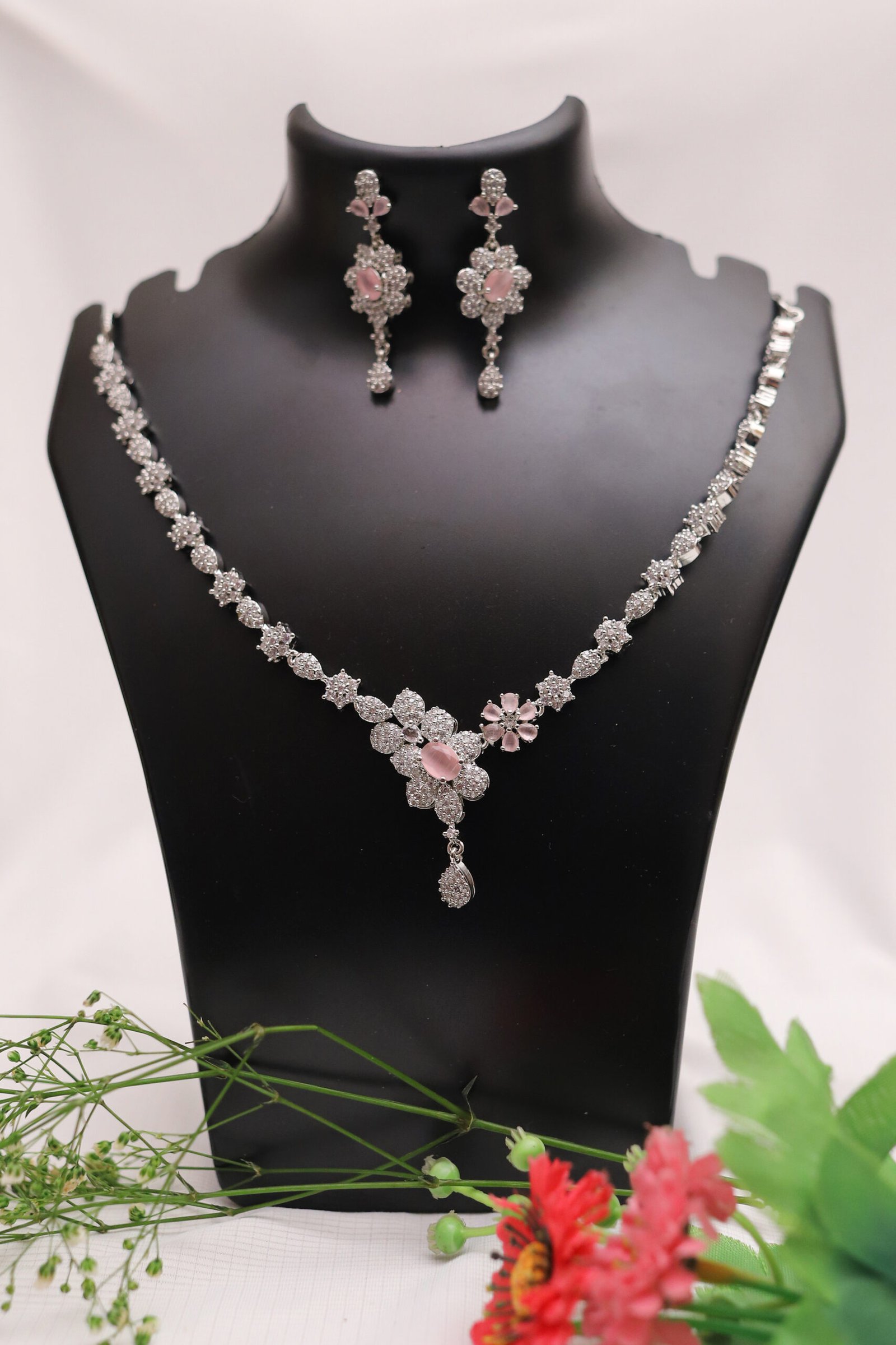 Pink Blossom Diamond Necklace